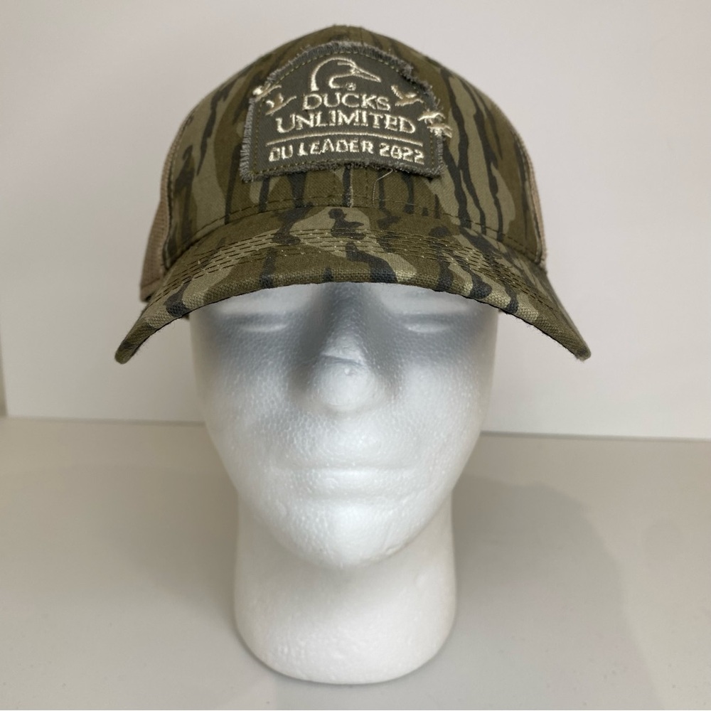 Ducks Unlimited 2022 Mossy Oak Camo Mesh Adjustable Hat Ball Cap Camo Hunter